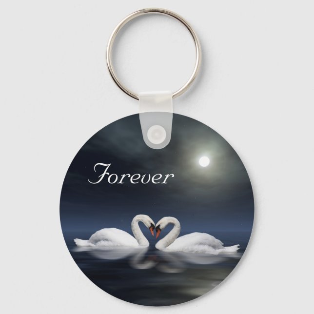 Schwäne Schlüsselanhänger (Vorderseite)