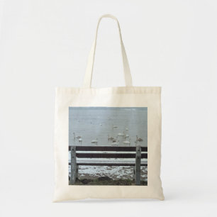 Schwäne, See und Bank - Tasche