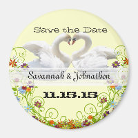 Schwäne und Wirbel Save the Date Hochzeitsmagazin