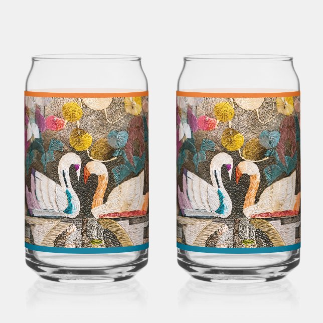 Schwanen-Soda-Glas Dosenglas (Vorderseite)