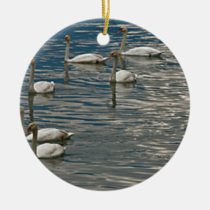 Schwanengesang Keramikornament