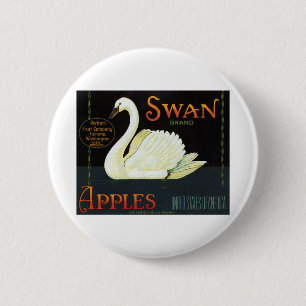 Schwanenmarken-Äpfel Button