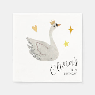Schwanenprinzessin Papier Servietten