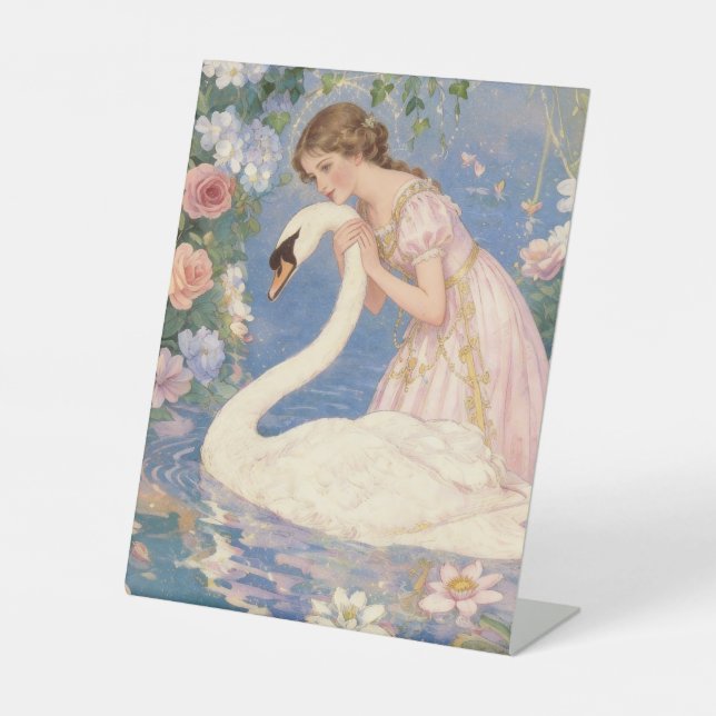 Schwanenprinzessin Sockelschild (Vorderseite)