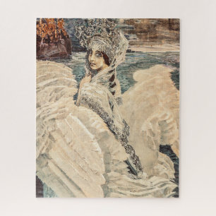 Schwanenprinzessin Vrubel Gemälde Vintage Beauty Puzzle