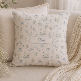 Schwanensee Cottagecore Vintage-Bogen-Geschenk mit Kissen