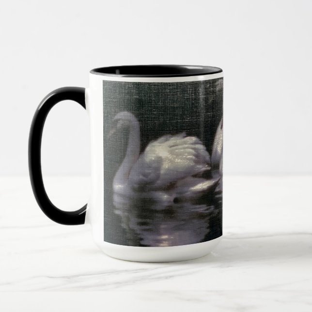 Schwanensee im Mondlicht Tasse (Links)