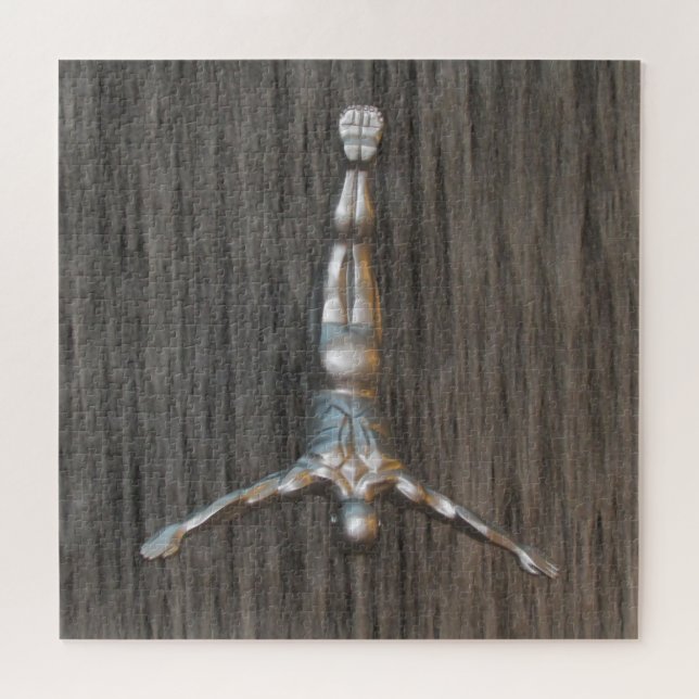 Schwanentauchung Puzzle (Horizontal)