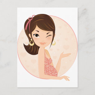 Schwanger Ankündigungspostkarte