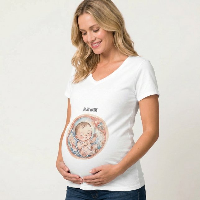 schwanger T-Shirt (Pregnancy T-shirt
sleeping baby inside)