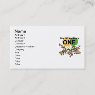 Schwangere Affen 1. Geburtstag t Shirts und Gesche Visitenkarte