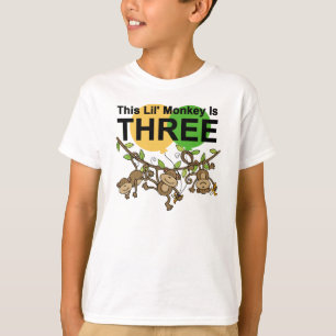 Schwangere Affen 3. Geburtstagshirts und Geschenke T-Shirt