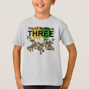 Schwangere Affen 3. Geburtstagshirts und Geschenke T-Shirt