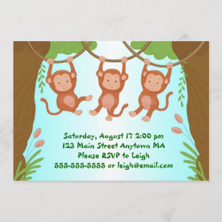 Schwangere Affen Lebendige Einladung
