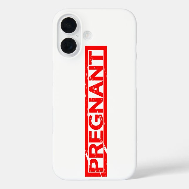 Schwangere Briefmarke Case-Mate iPhone Hülle (Rückseite)