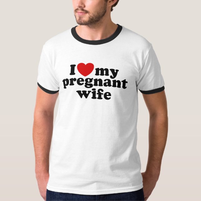 Schwangere Ehefrau T-Shirt (Vorderseite)