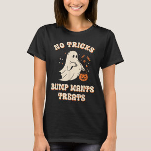 Schwangere Geister-Faule-Süßes-oder-Saures-Kleid L T-Shirt