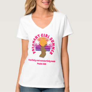 SCHWANGERE GIRL SUMMER Individuelle Christliche Mu T-Shirt
