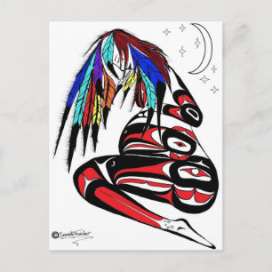 Schwangere indische Frauen Ankündigungspostkarte