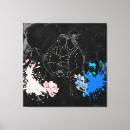 Schwangere Leinwanddruck