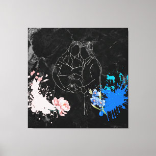 Schwangere Leinwanddruck