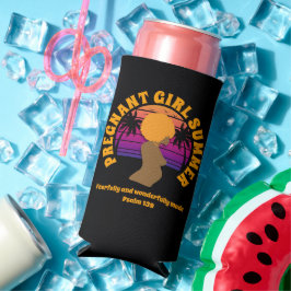 SCHWANGERE MÄDCHEN Christlicher SOMMER Bibelverse Selters Dosenkühler