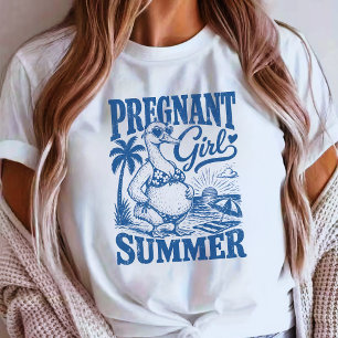 SCHWANGERE Mädchen SOMMER T-Shirt
