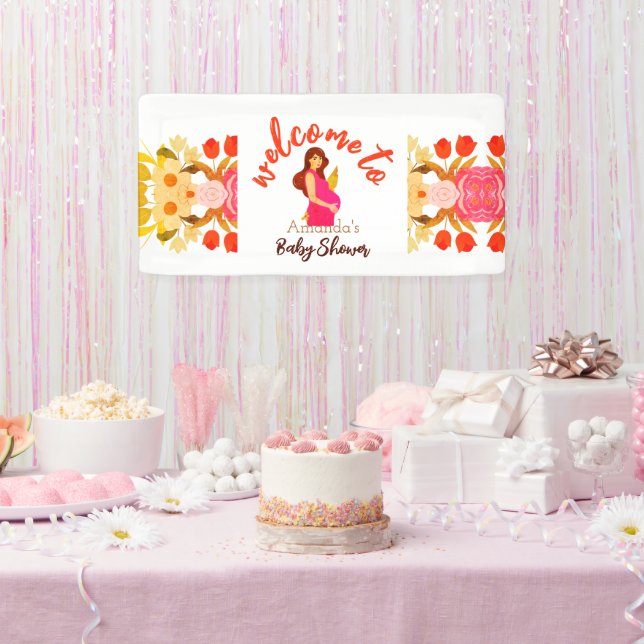 Schwangere Mama Babydusche Banner (Party)