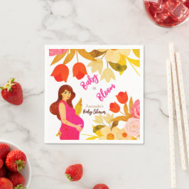 Schwangere Mama Babydusche Serviette