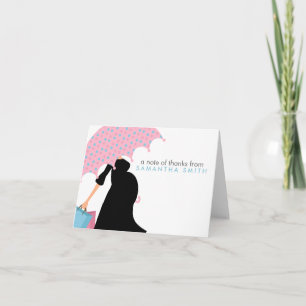 Schwangere Mama Kinderdusche Vielen Dank Anmerkung Dankeskarte