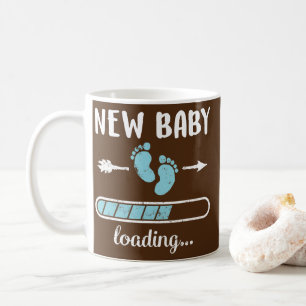 Schwangere Mama New Baby Boy Loading Son New Dad Kaffeetasse