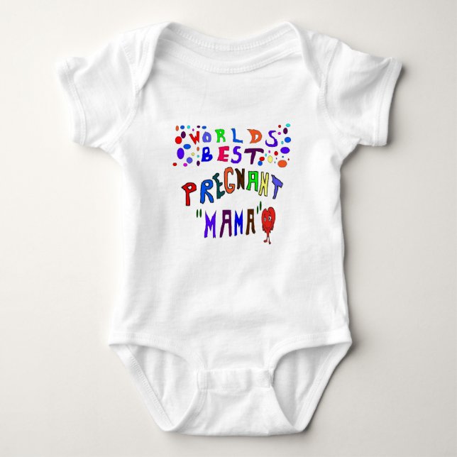 Schwangere Mutter Baby Strampler (Vorderseite)