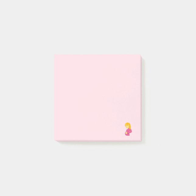 Schwangere Mutter Emoji Post-it Klebezettel (Vorderseite)