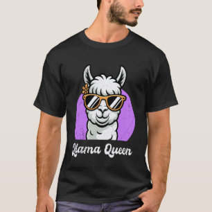 Schwangere Mütter Llama Königin Lustig Bald Mama S T-Shirt