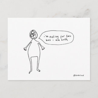 schwangere Postkarte