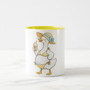 Schwangerer dummer Gans Sommer, Schwangerschaft Mu Zweifarbige Tasse
