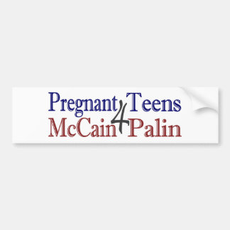 Schwangeres Palin (Anti-McCain) Autoaufkleber