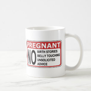 SCHWANGERES WARNING TASSE
