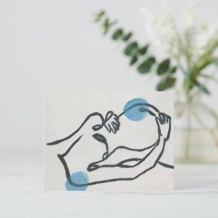 Schwangerschaft Ankündigung Baby Boy Postkarte