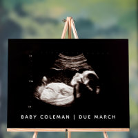 Schwangerschaft Ankündigung Baby Dusche Sonogramm