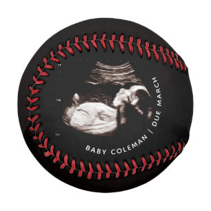 Schwangerschaft Ankündigung Baby Sonogram Foto Baseball