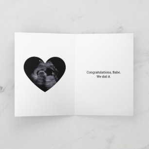 Schwangerschaft Ankündigung Glückwunsch für Eheman