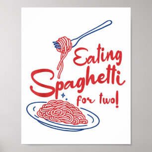 Schwangerschaft Ankündigung Italienische Mama Eati Poster