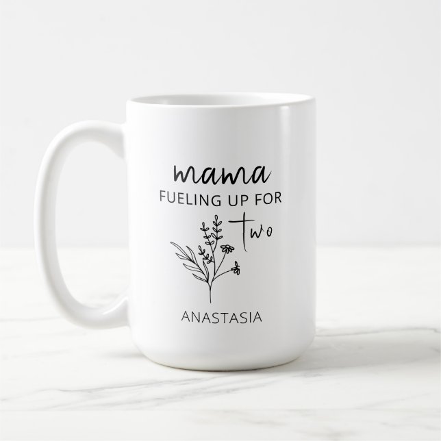 Schwangerschaft Ankündigung Mutterschaft Geschenk  Kaffeetasse (Links)
