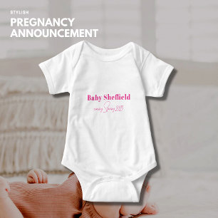 Schwangerschaft Ankündigung Personalisiert Baby Bo Strampler