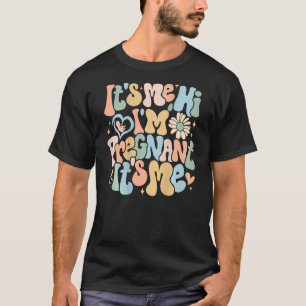 Schwangerschaft Ankündigung seiner Ich Hi Ich schw T-Shirt