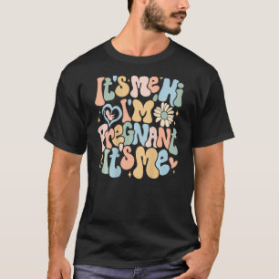 Schwangerschaft Ankündigung seiner Ich Hi Ich schw T-Shirt