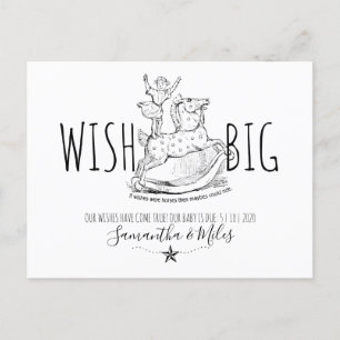 Schwangerschaft Ankündigung Vintages Rocking Horse