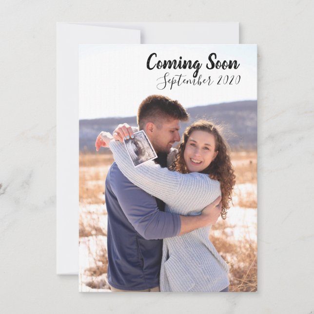 Schwangerschaft Annoucement/Baby Dusche Einladung (Vorderseite)