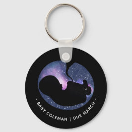 Schwangerschaft Announcement Stars Baby Spirituell Schlüsselanhänger